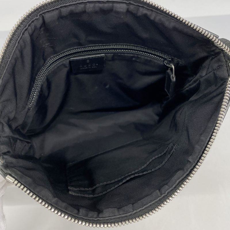 Gucci Shoulder Bag GG Supreme/sherry Line 471454 PVC Brown Black Silver