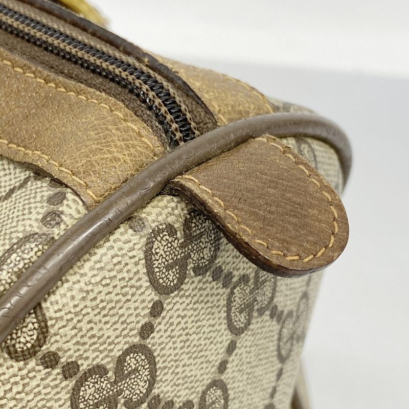 Gucci Handbag GG Supreme/sherry Line 39 02 007 PVC Brown Gold/silver Hardware