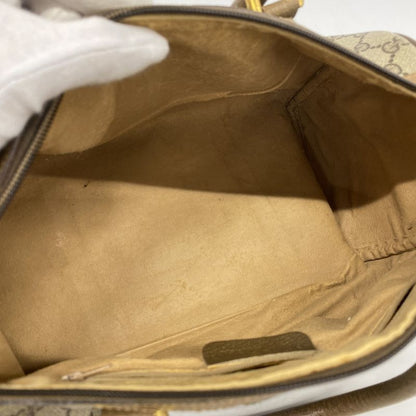 Gucci Handbag GG Supreme/sherry Line 39 02 007 PVC Brown Gold/silver Hardware