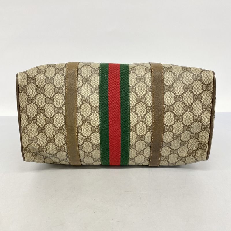 Gucci Handbag GG Supreme/sherry Line 39 02 007 PVC Brown Gold/silver Hardware