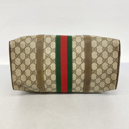 Gucci Handbag GG Supreme/sherry Line 39 02 007 PVC Brown Gold/silver Hardware