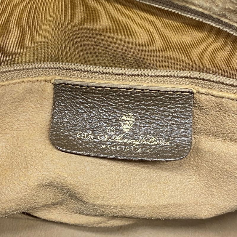 Gucci Handbag GG Supreme/sherry Line 39 02 007 PVC Brown Gold/silver Hardware