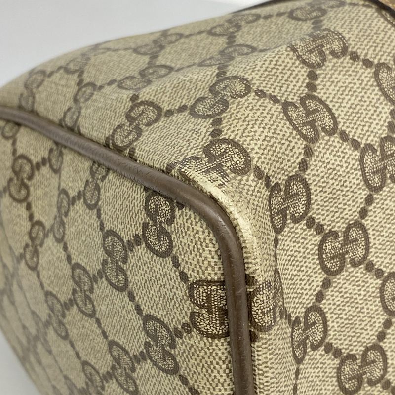 Gucci Handbag GG Supreme/sherry Line 39 02 007 PVC Brown Gold/silver Hardware