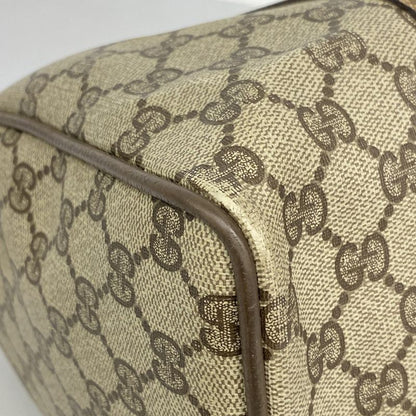 Gucci Handbag GG Supreme/sherry Line 39 02 007 PVC Brown Gold/silver Hardware