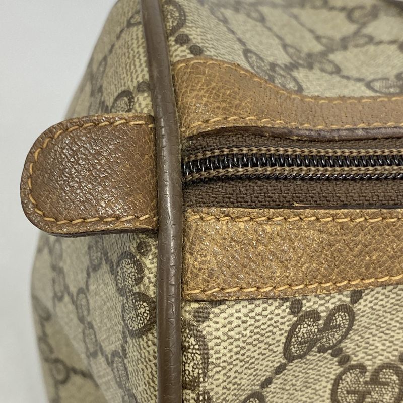 Gucci Handbag GG Supreme/sherry Line 39 02 007 PVC Brown Gold/silver Hardware