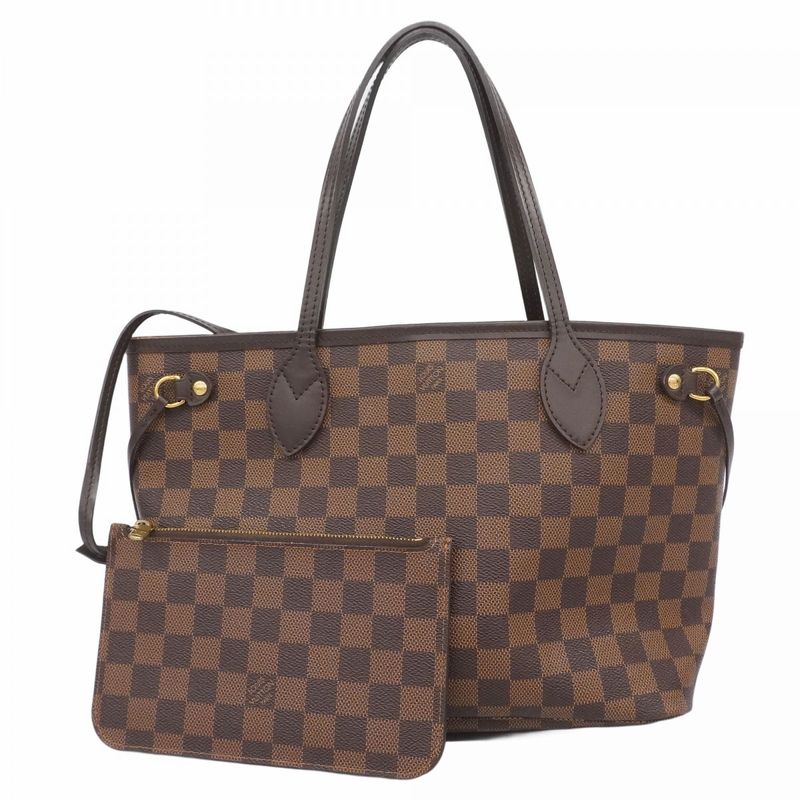 Louis Vuitton Damier Neverfull PM N41359 Ebene Womens Tote Bag