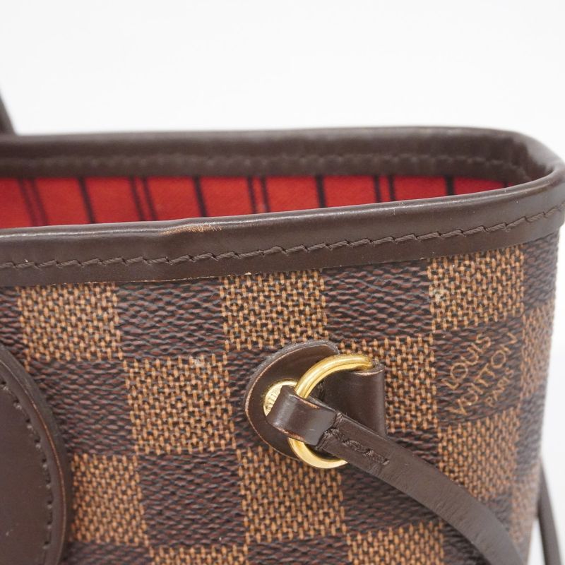 Louis Vuitton Damier Neverfull PM N41359 Ebene Womens Tote Bag