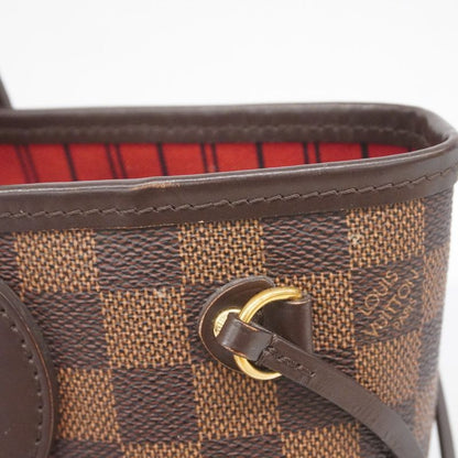 Louis Vuitton Damier Neverfull PM N41359 Ebene Womens Tote Bag