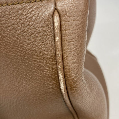 Gucci Handbag Bamboo 323660 Leather Brown Chien Pan Gold Hardware 2way Bag