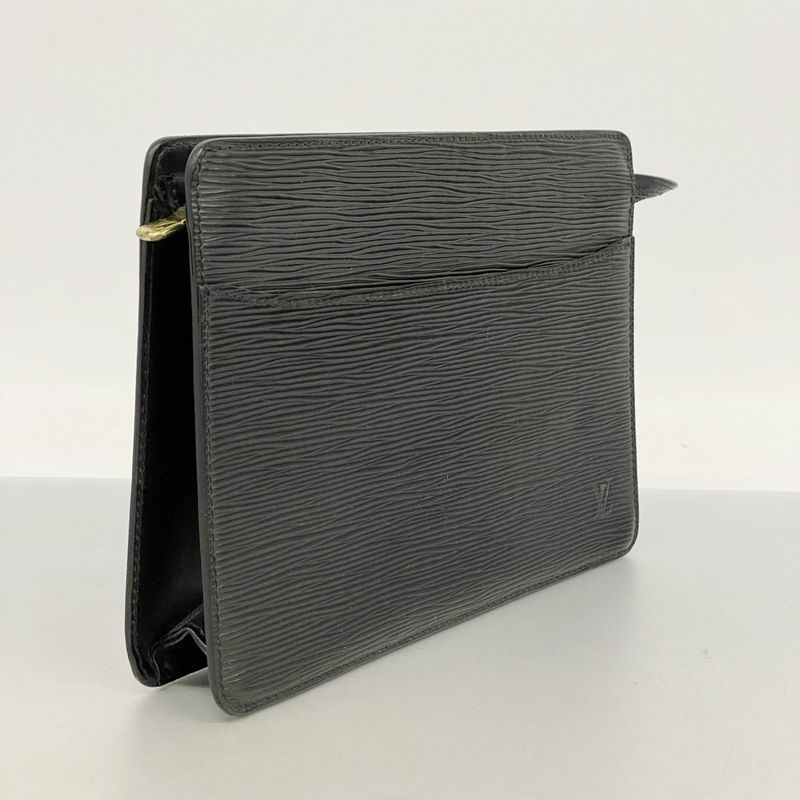 Louis Vuitton Epi Pochette Homme M52522 Noir Black Men's Clutch Bag
