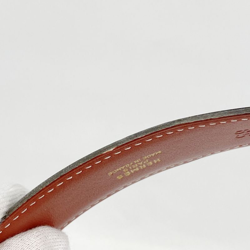 Hermes Belt Constance Belt Box Calf Black Brick Gold Hardware Z Engraved Men