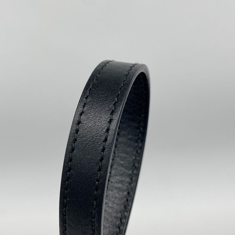 Gucci Shoulder Bag GG Marmont 447632 Leather Black Silver Hardware Women