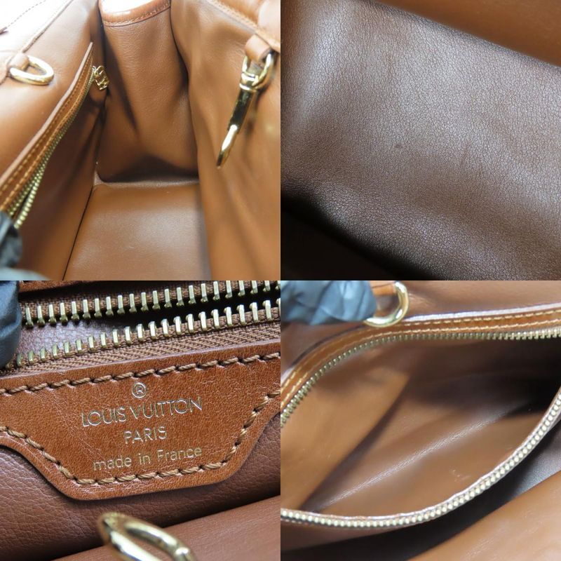 Louis Vuitton Tote Bag Cabas Monogram Charm M95157 Leather Vinyl Bronze Brown