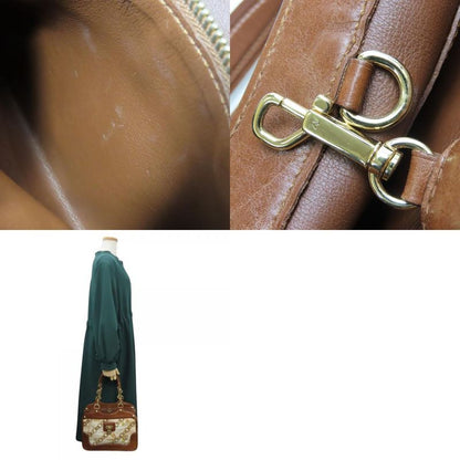 Louis Vuitton Tote Bag Cabas Monogram Charm M95157 Leather Vinyl Bronze Brown