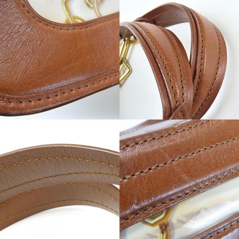 Louis Vuitton Tote Bag Cabas Monogram Charm M95157 Leather Vinyl Bronze Brown