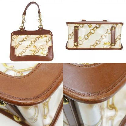 Louis Vuitton Tote Bag Cabas Monogram Charm M95157 Leather Vinyl Bronze Brown