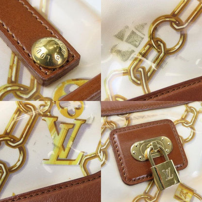 Louis Vuitton Tote Bag Cabas Monogram Charm M95157 Leather Vinyl Bronze Brown