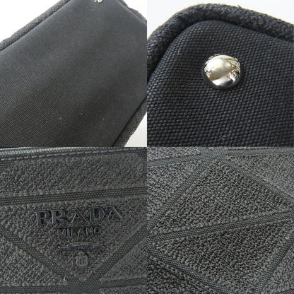Prada Handbags Canapa 1bg439 Triangle Canvas NERO Black 2WAY Shoulder Everyday