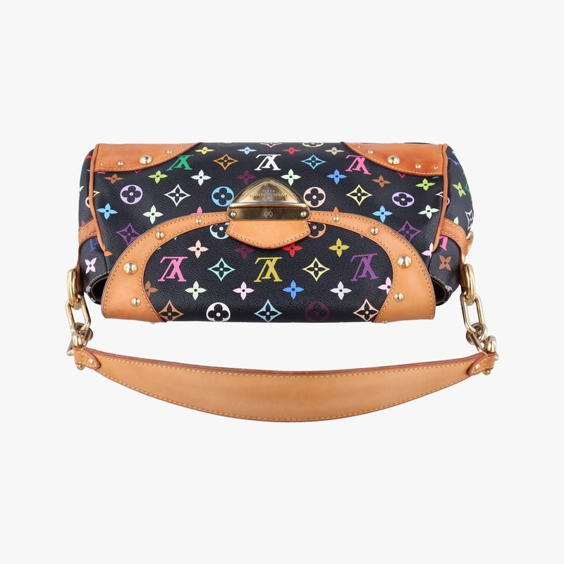 Louis Vuitton Beverly MM Noir Black Monogram Multicolor M40204 Fl2018