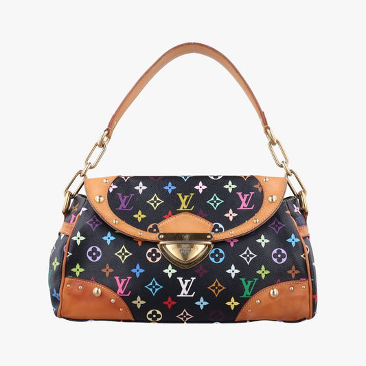 Louis Vuitton Beverly MM Noir Black Monogram Multicolor M40204 Fl2018
