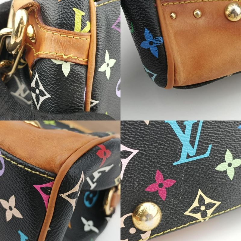 Louis Vuitton Beverly MM Noir Black Monogram Multicolor M40204 Fl2018