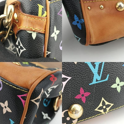 Louis Vuitton Beverly MM Noir Black Monogram Multicolor M40204 Fl2018
