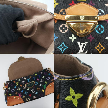 Louis Vuitton Beverly MM Noir Black Monogram Multicolor M40204 Fl2018