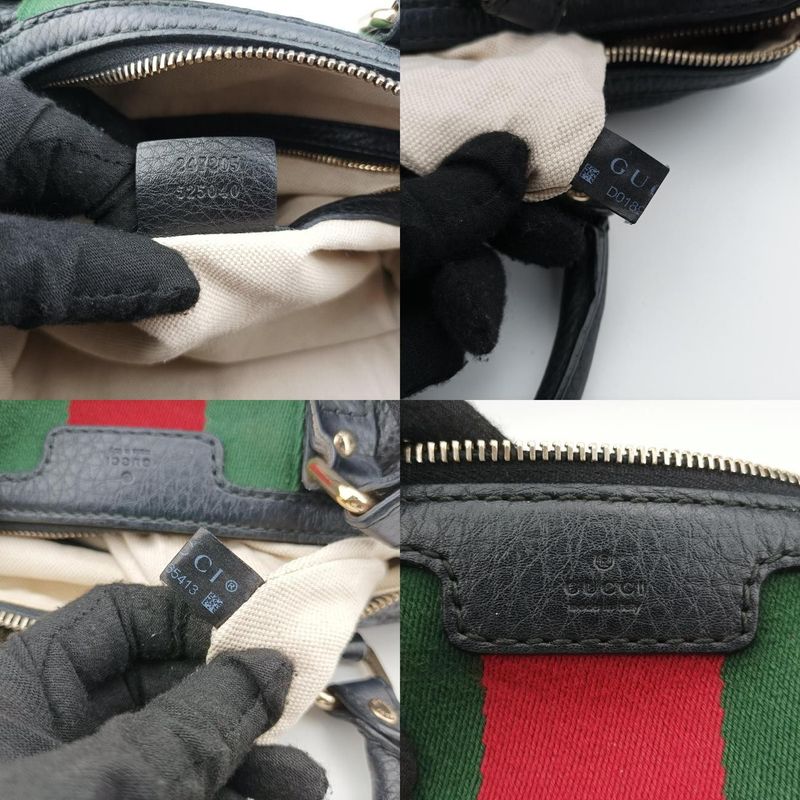 Guccisherry Line Black X Green X Red Leather 247205 D018965413