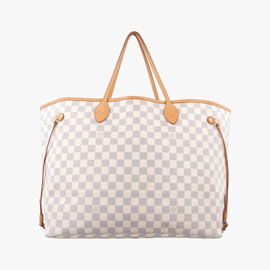 Louis Vuittonneverfull GM Azure Damier Canvas N51108 Fl4039