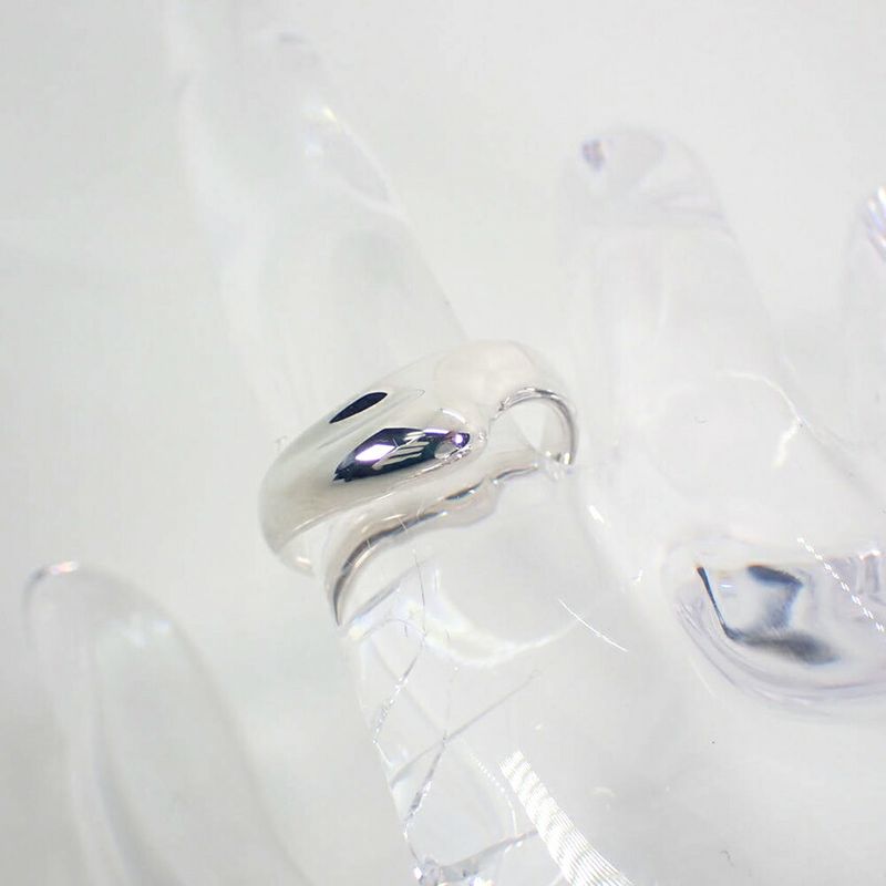 Tiffany & Co 925 Curved Wave Ring / #9.5/j85-3