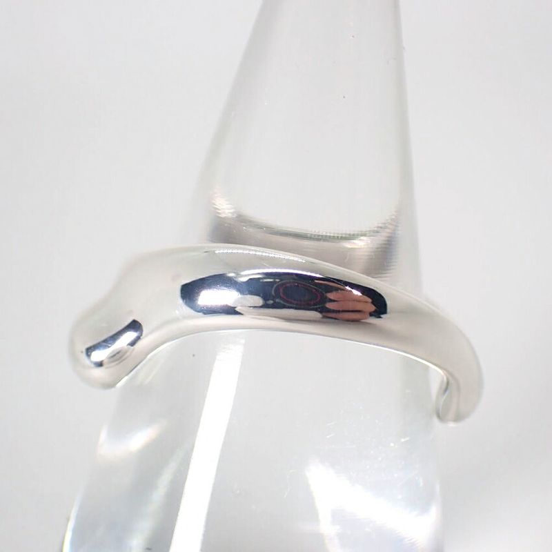 Tiffany & Co 925 Curved Wave Ring / #9.5/j85-3