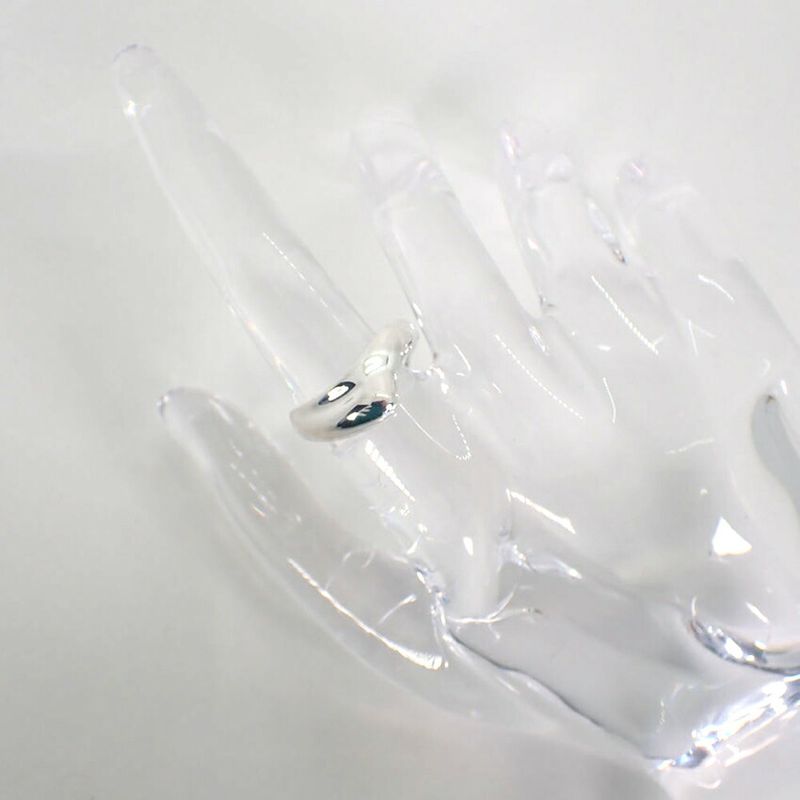 Tiffany & Co 925 Curved Wave Ring / #9.5/j85-3
