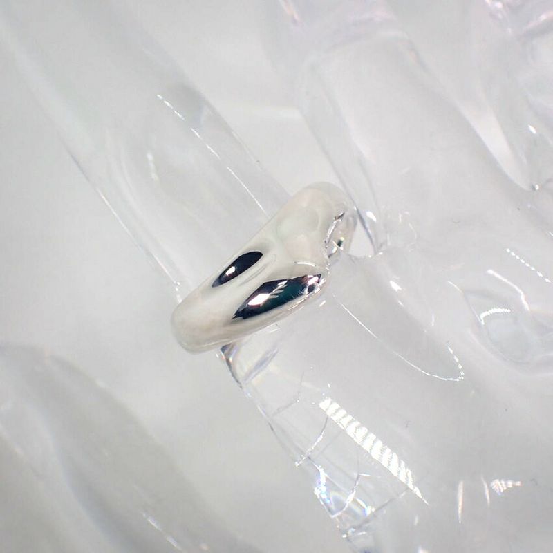 Tiffany & Co 925 Curved Wave Ring / #9.5/j85-3