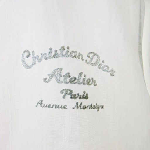 Dior Homme Dior Homme 22SS Atelier Embroidered Shirt Long Sleeves 38 White 1104