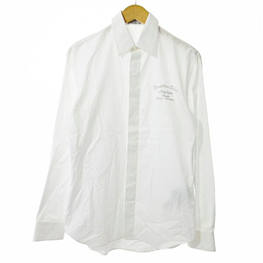 Dior Homme Dior Homme 22SS Atelier Embroidered Shirt Long Sleeves 38 White 1104