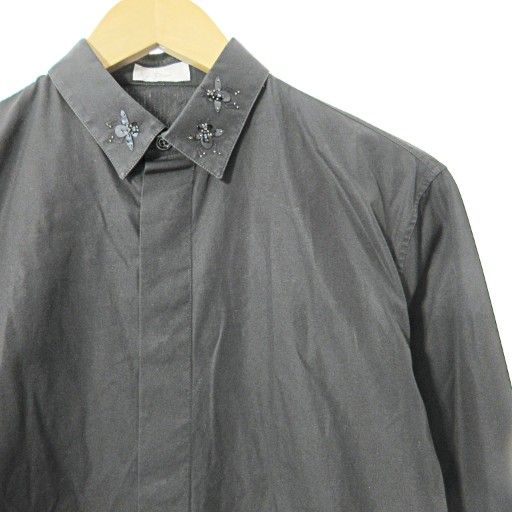 Dior Homme Dior Homme Bee Embroidery Bee Motif Shirt Long Sleeve 37 Black