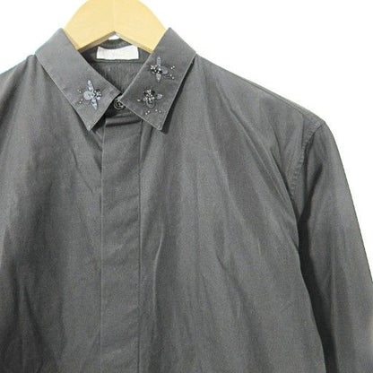 Dior Homme Dior Homme Bee Embroidery Bee Motif Shirt Long Sleeve 37 Black