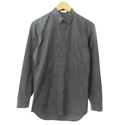 Dior Homme Dior Homme Bee Embroidery Bee Motif Shirt Long Sleeve 37 Black