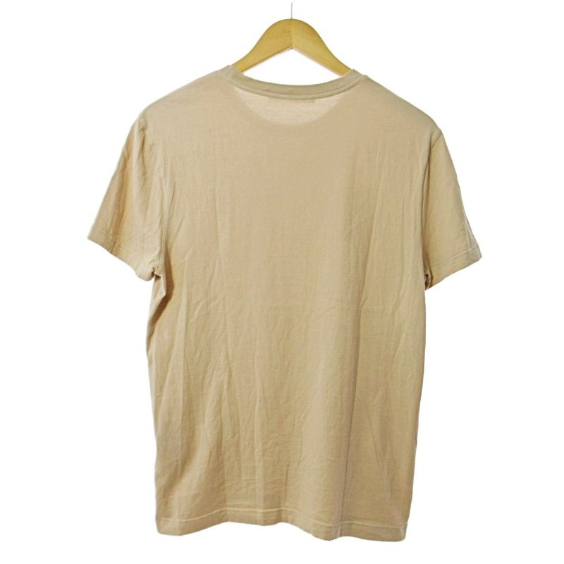 Louis Vuitton Logo Embroidery T-shirt Cut And Sewn Short Sleeves XS Beige 1105