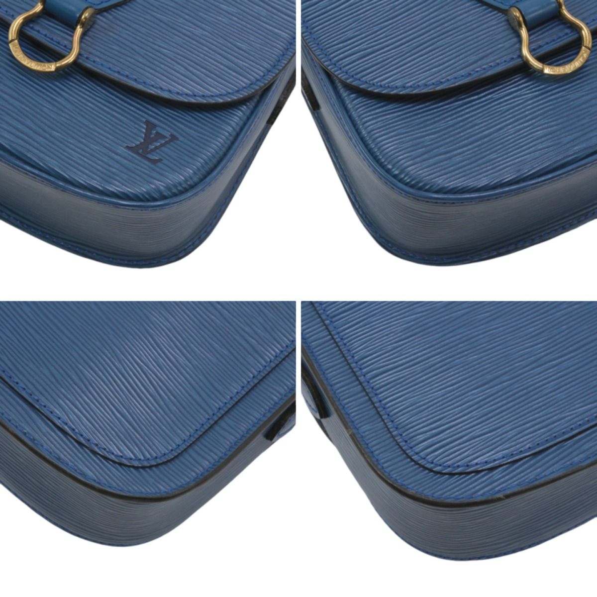 Louis Vuitton Epi Saint Cloud Shoulder Bag M52195 Blue
