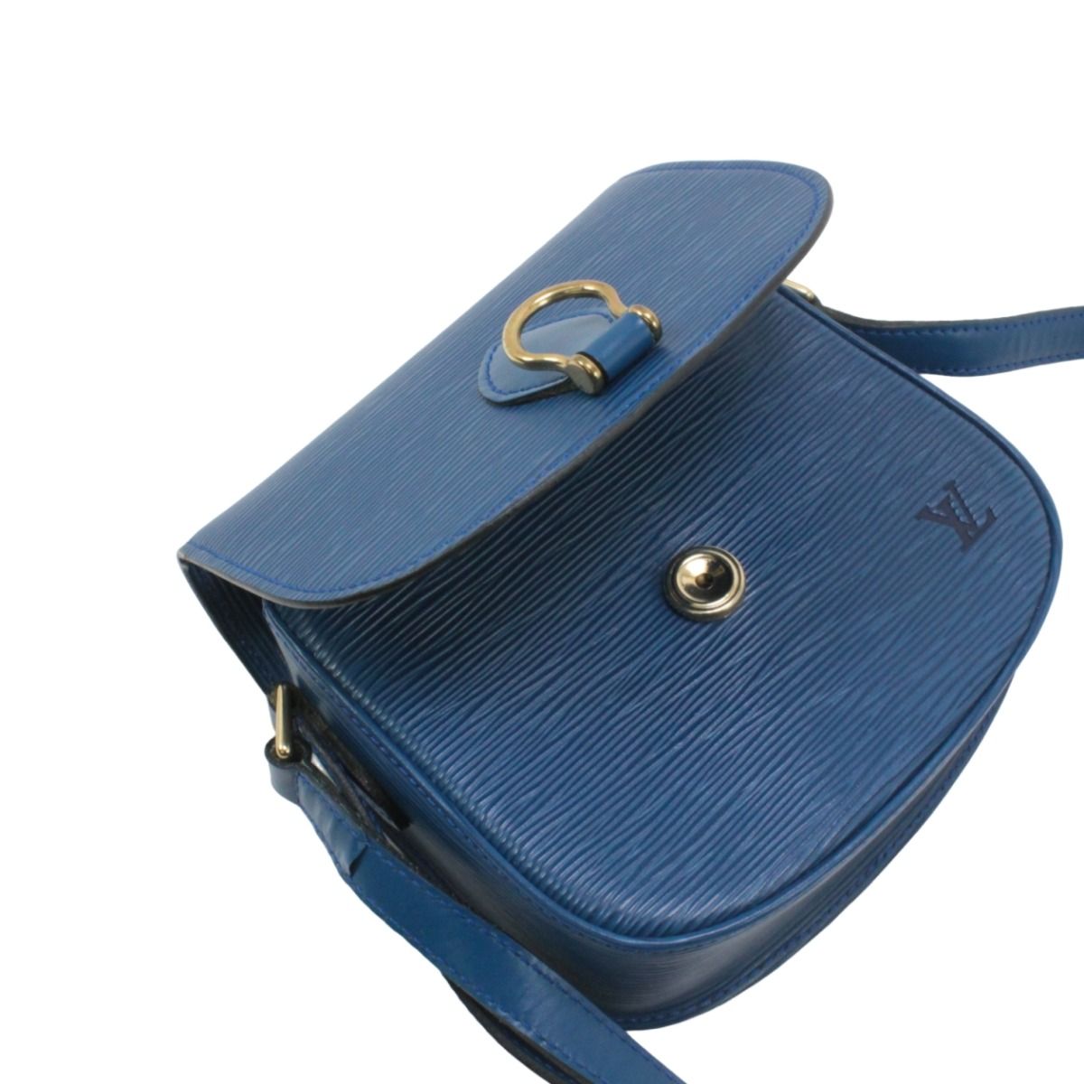Louis Vuitton Epi Saint Cloud Shoulder Bag M52195 Blue