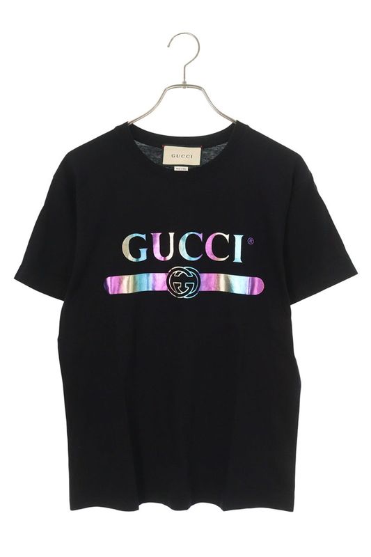 Gucci 548334 Xja09 Front Logo T-shirt Men's XS