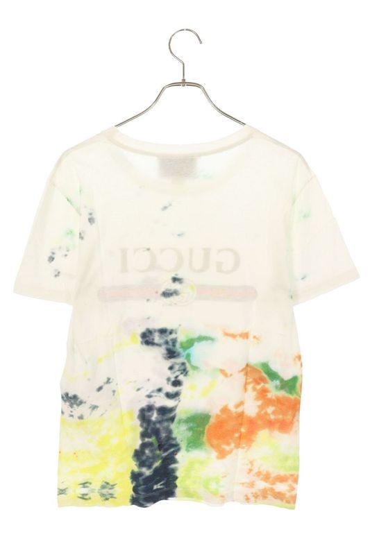 Gucci 457936 X3g54 Tie Dye Front Logo T-shirt Men's XS