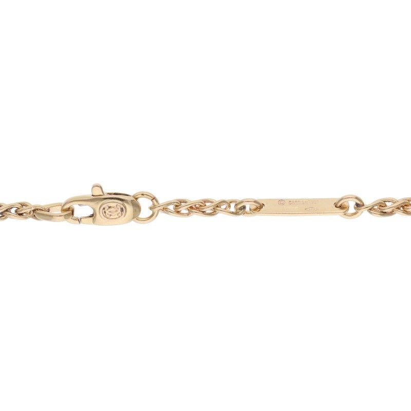Cartier 18K Yellow Gold Screw Necklace Men's