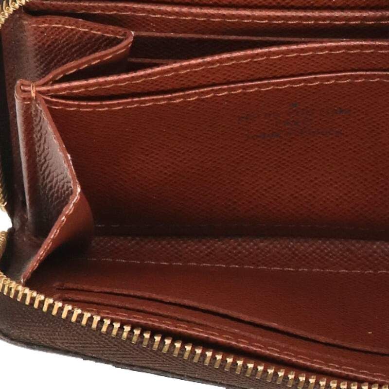 Louis Vuitton M60067 Zippy Coin Purse Monogram Full Zip Wallet Men's