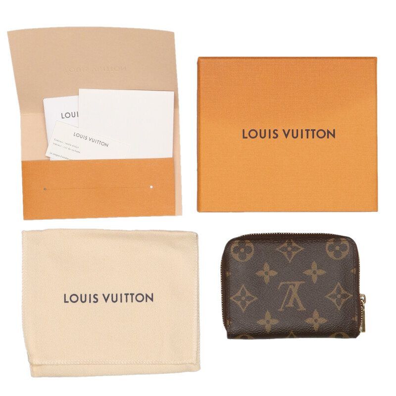 Louis Vuitton M60067 Zippy Coin Purse Monogram Full Zip Wallet Men's
