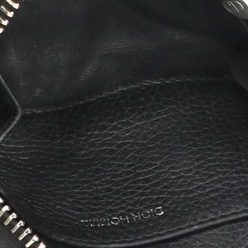 Dior Homme Leather Zip Card Case With Key Ring Men's