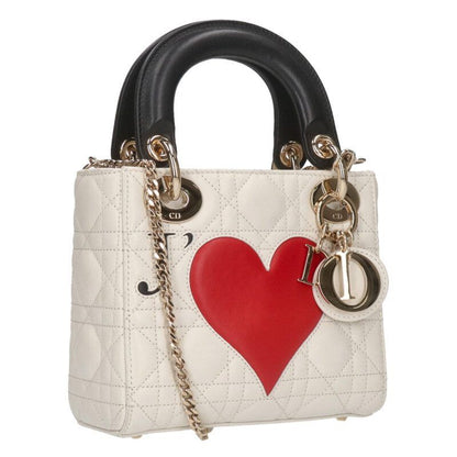 Dior Amour Lady Dior Canage Lamb Skin Shoulder Bag Women