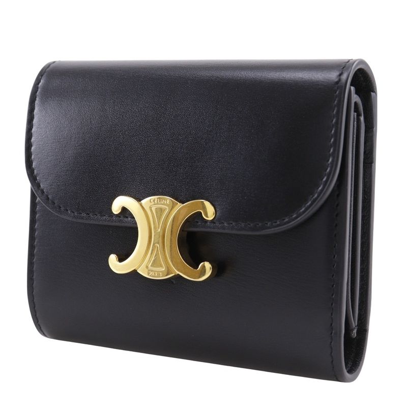 Celine Triomphe X Calfskin Women's Trifold Wallet