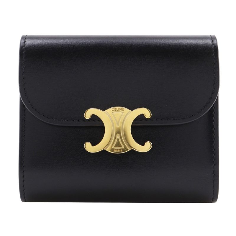 Celine Triomphe X Calfskin Women's Trifold Wallet